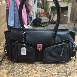 NWT Black Women's Handbag designer inspired